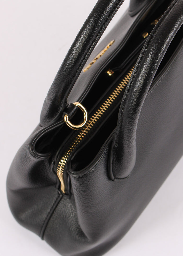 Tote Bag Tracolla Logo Nero-7