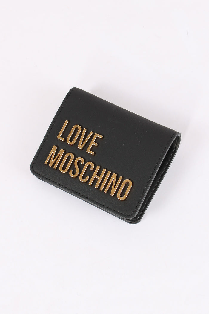 Portafoglio Cpli Scritta Logo Nero/oro-5