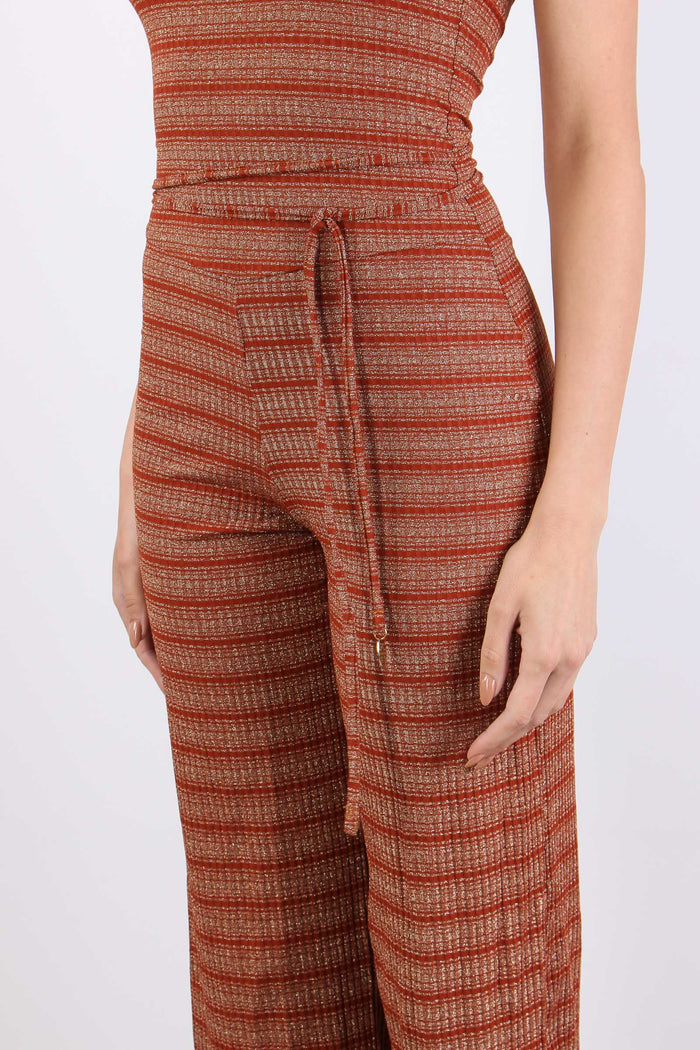 Tuta Lurex Riga Ruggine-7