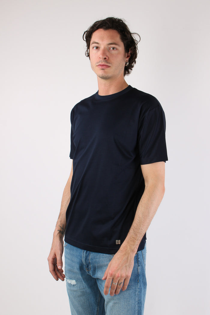 T-shirt Basica Modal Blu-3