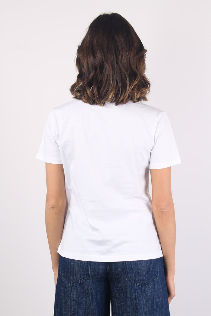 Aras T-shirt Strass White-3