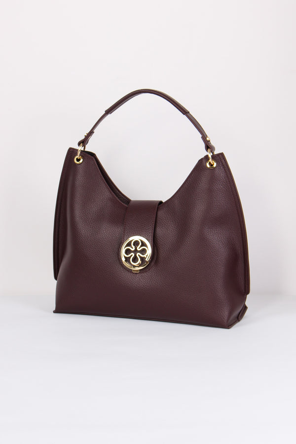 Federica W Hobo Placca Rosone Bordeaux-2