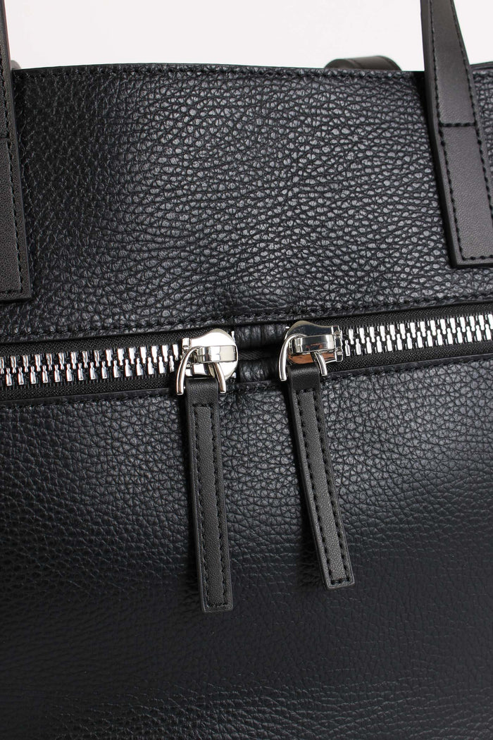 Corallina Shopping Zip Grande Black-7