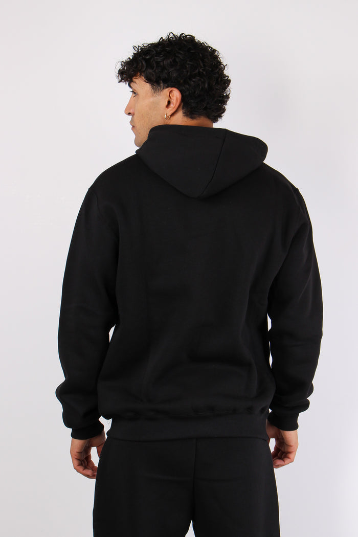 Felpa Cappuccio Logo Nero-5