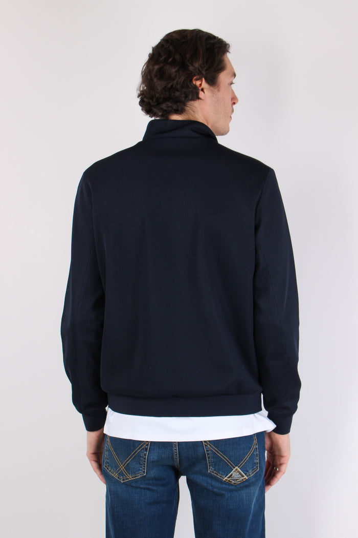 Giubbotto Collo In Piedi Blu Navy-11