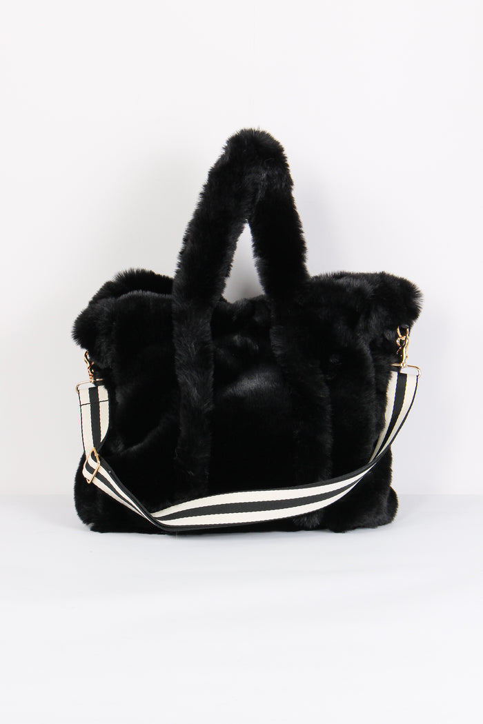 Shopping Ecopelliccia Nero-3