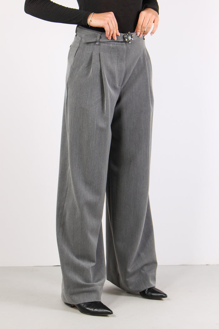 Pantalone Palazzo Pences Grey Chic-7