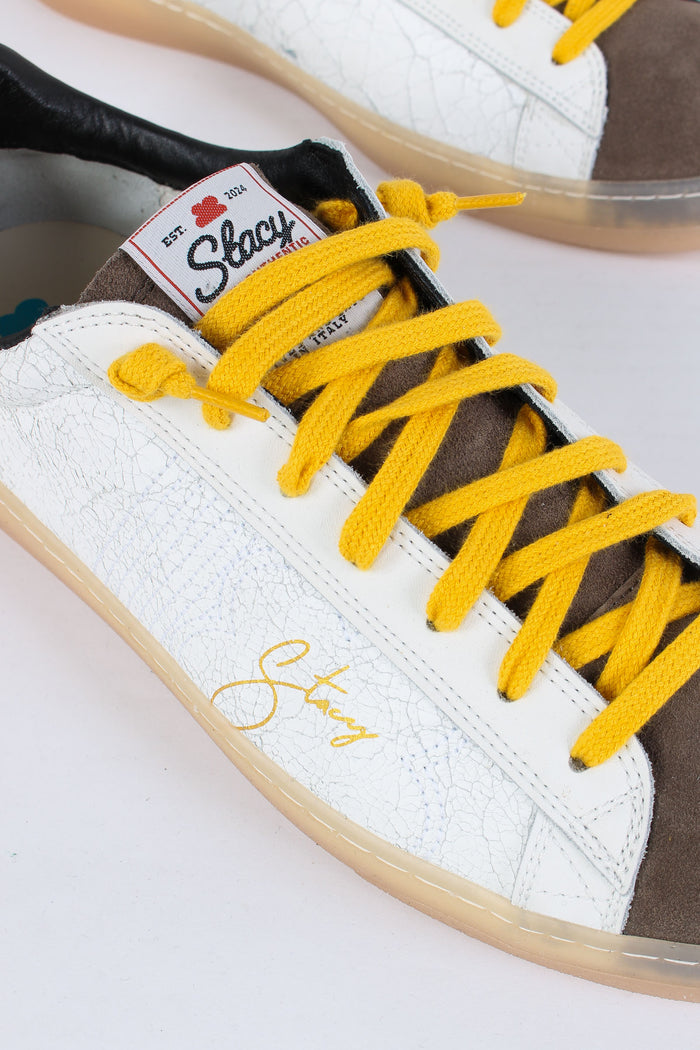 Sneakers Bimateriale Lether Bee-4