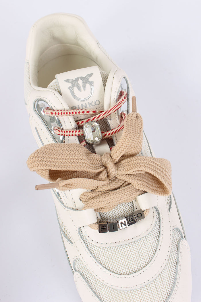 Sneakers Suede Multi Lacci Light Rose-4