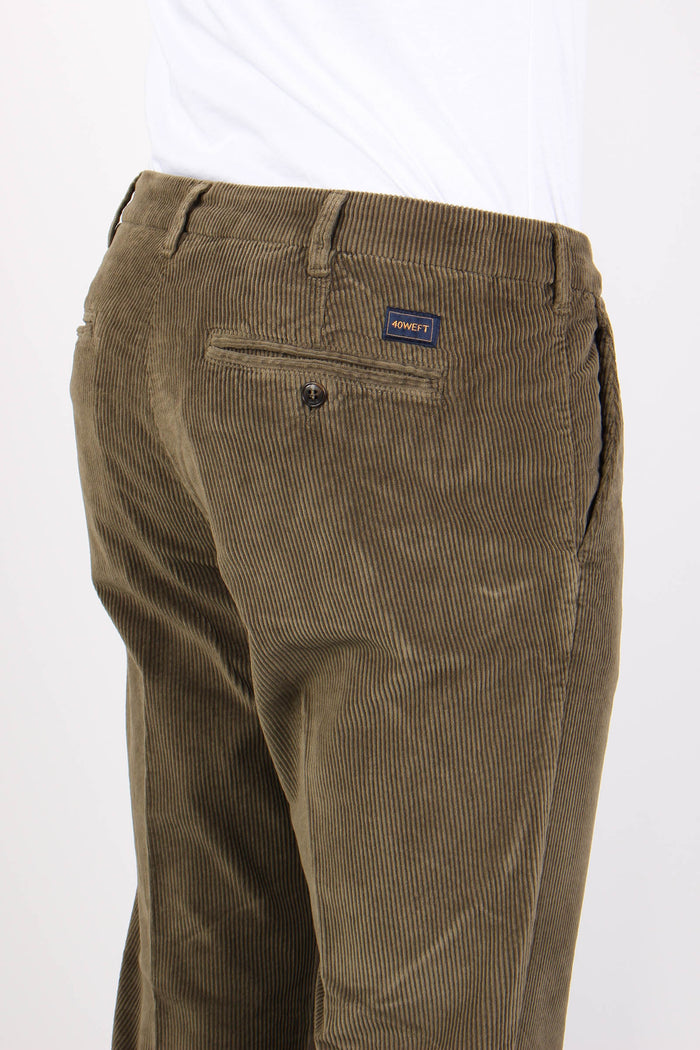 Pantalone Chino Velluto Militare-6