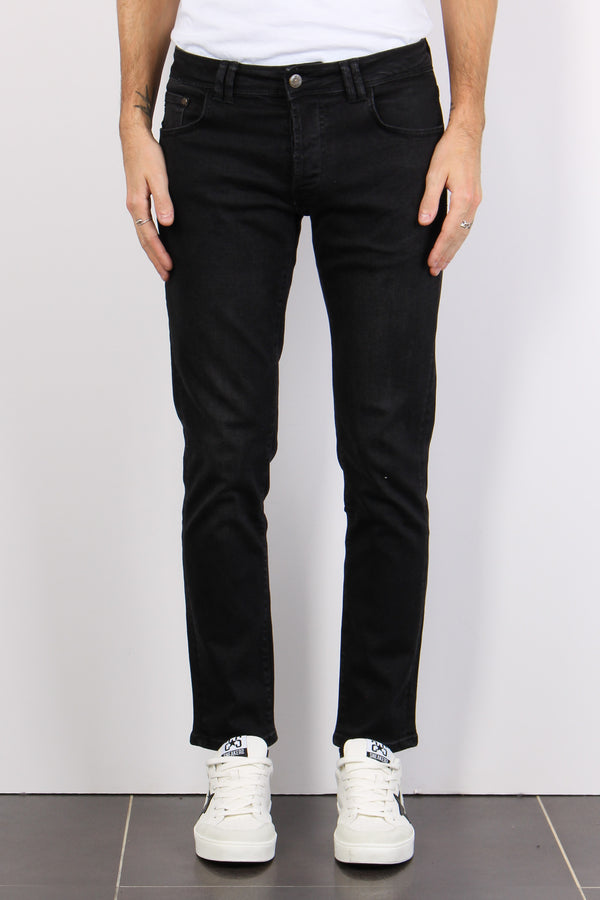 Denim Tapered Fit Nero-2