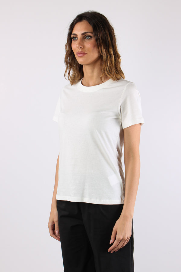 T-shirt M/m Cotone Bianco-2