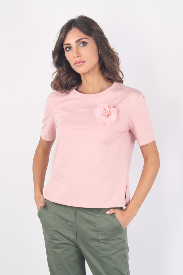 T-shirt Basica Spilla Rosa
