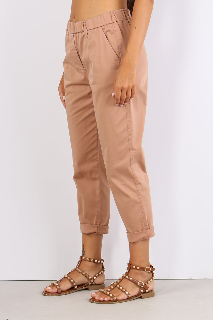 Pantalone Elastico Cotone Legg Nude-5