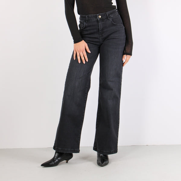 Jeans Flare Nero-2