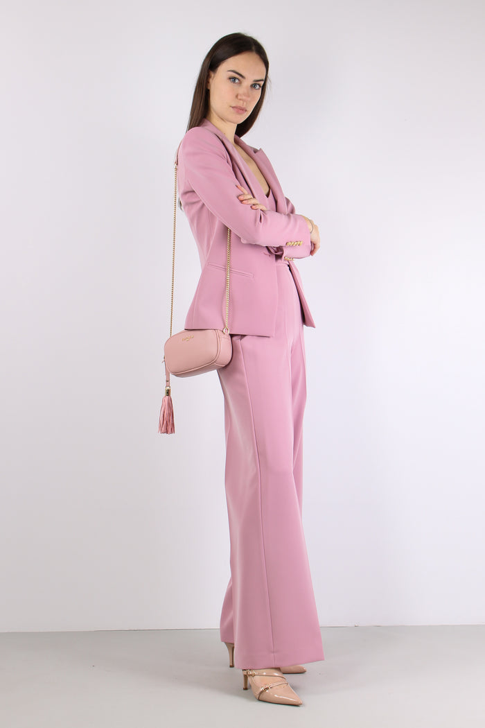 Pantalone Palazzo Tessuto Tecnico Our Pink-5