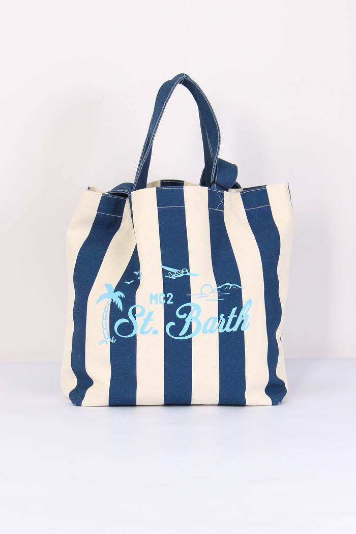 Essential Bag Canvas Blu/beige