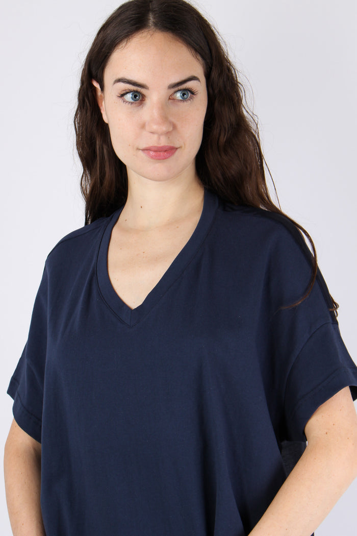 T-shirt Scavo V Organza Blue-10