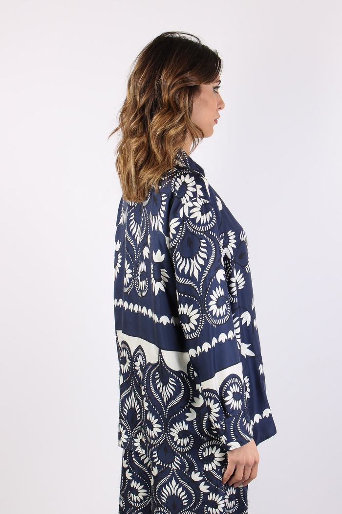 Wkdlastra Camicia Seta Fantasia Foulard Patch-7