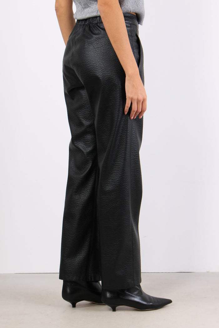 Pantalone Ecopelle Nero-6