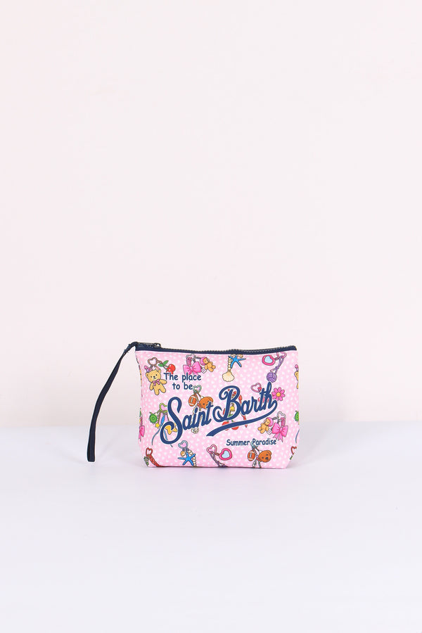 Aline Pochette Charms Rosa