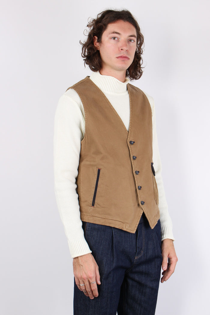 Gilet Velluto Cammello-4