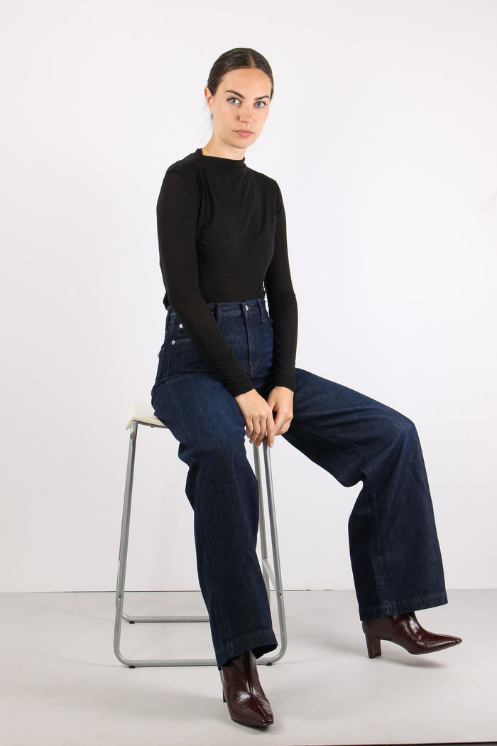 Denim Palazzo Denim Scuro-5