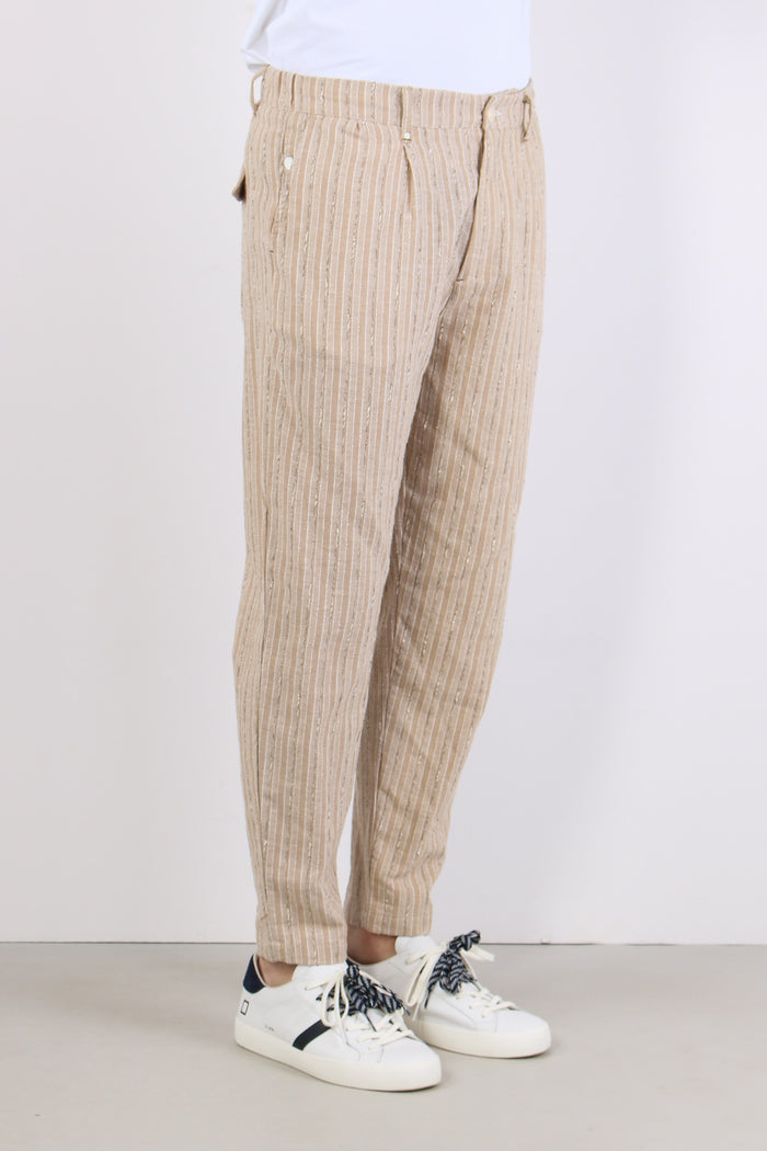 Pantalone Riga Jacquard Beige-6