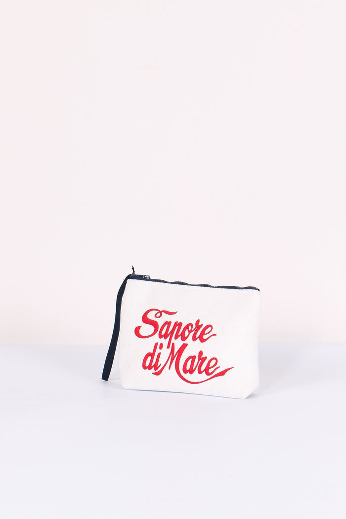 Aline Pochette Stampa Bianco-2