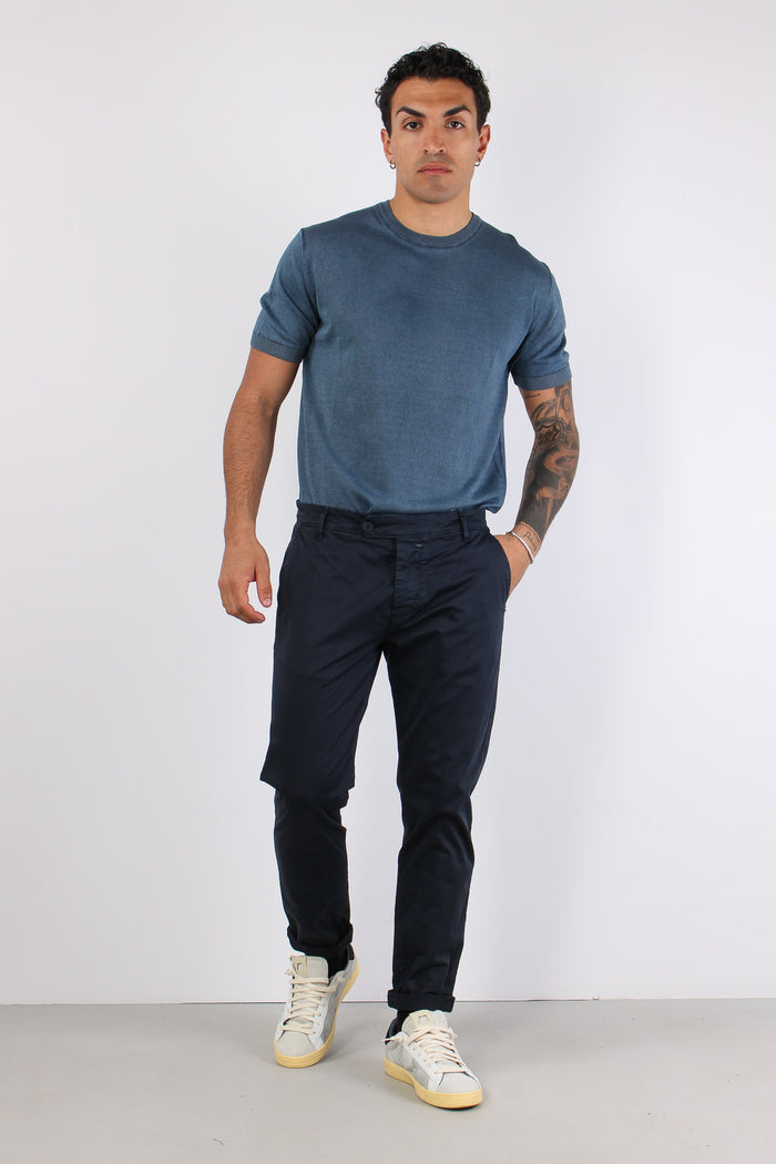 Tonno Pantalone Classico Blu-3