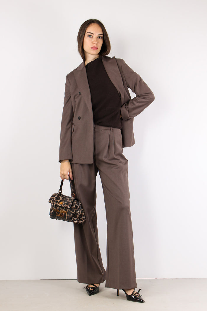 Giacca Lunga Doppiopetto Orzo