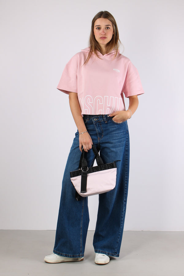 Felpa M/m Cappuccio Rosa