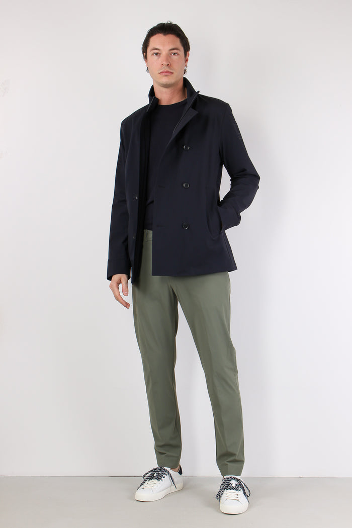 Peacot Tessuto Tecnico Navy-5