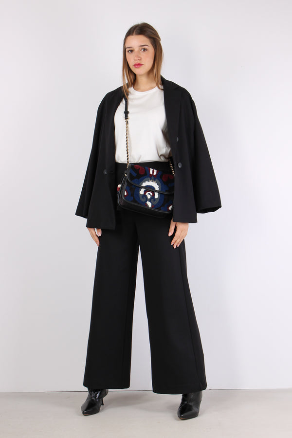Pantalone Palazzo Punto Milano Nero