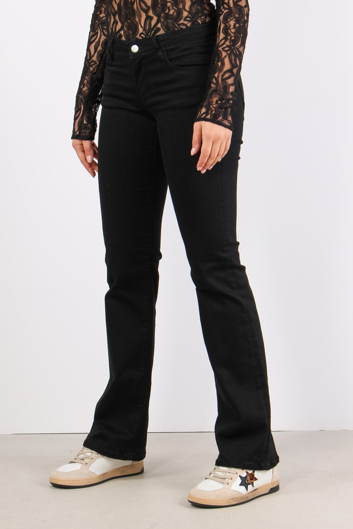 Denim Bootcut Stretch Nero-3