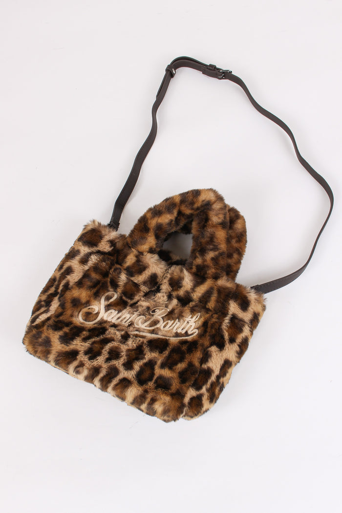 Borsa Mano Pelliccia Animalier Leopard-9