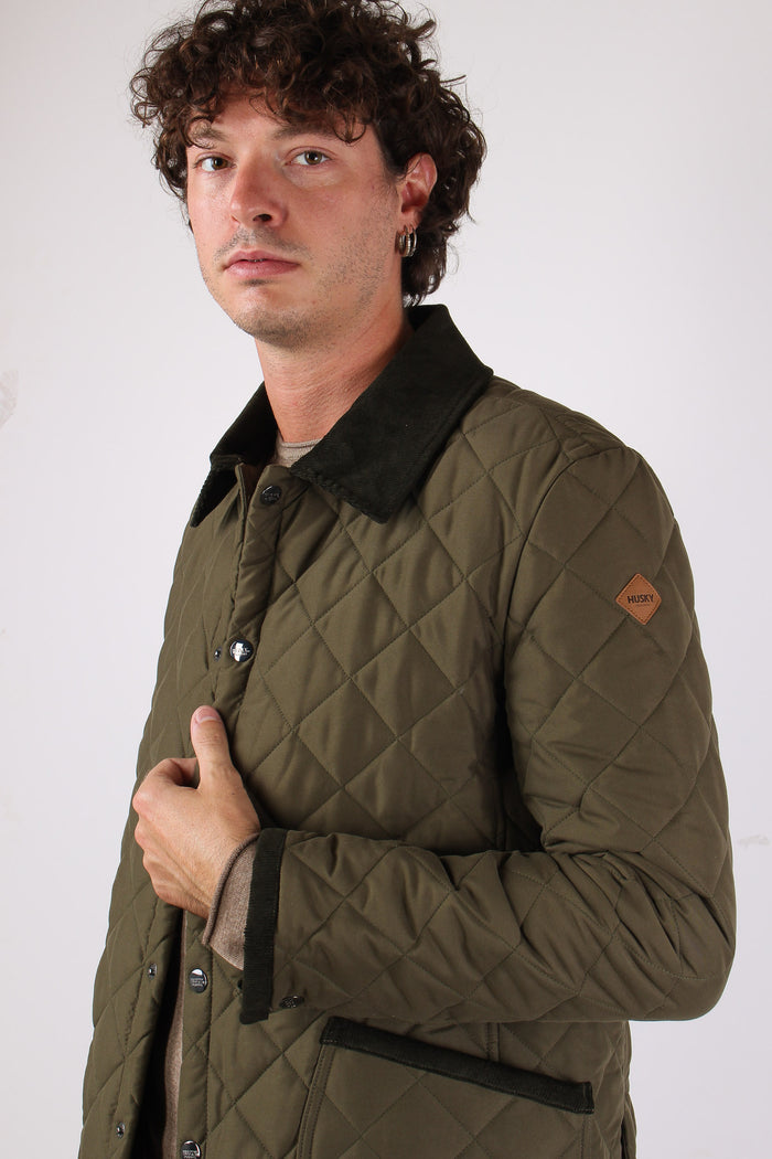 Oscar Giubbotto Trapuntato Collo Militare-7