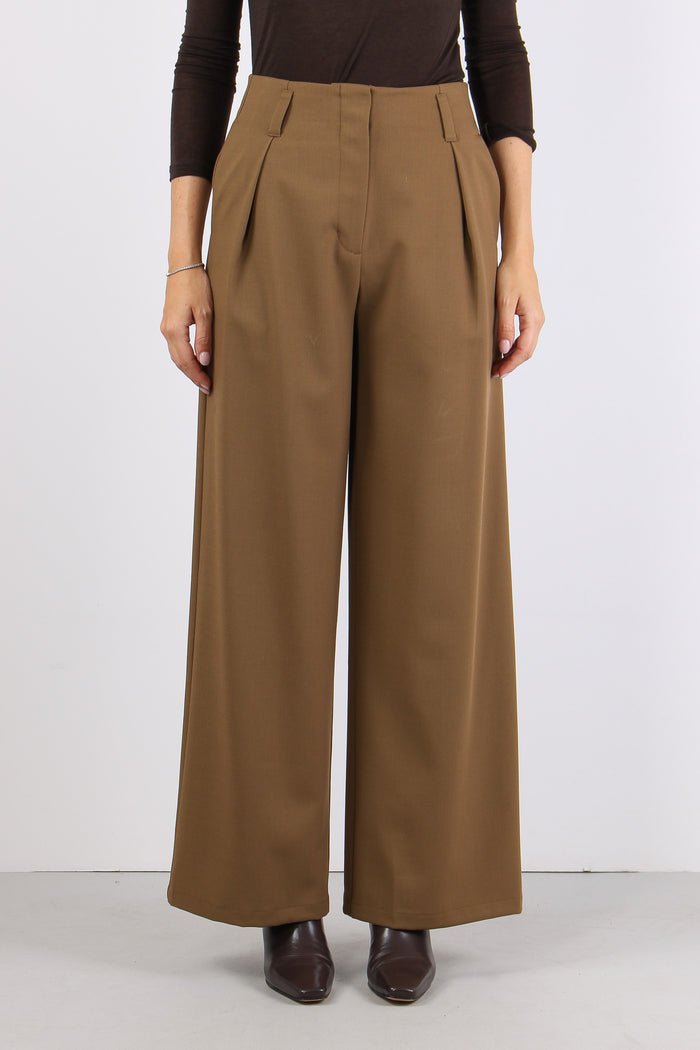 Pantalone Tessuto Diagonale Kaky-2