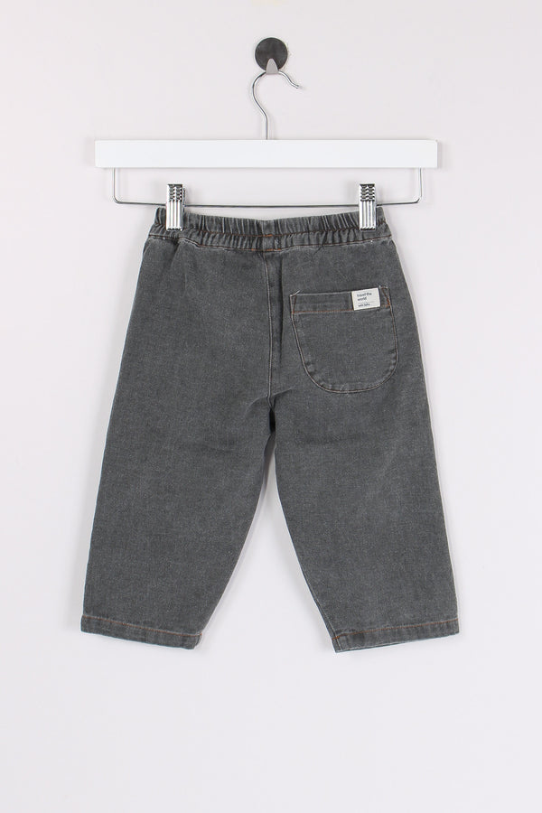 Pantalone Denim Ampio Grey Denim-2