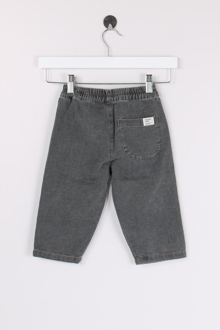 Pantalone Denim Ampio Grey Denim-2