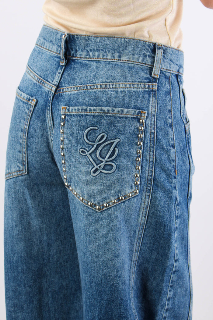 Jeans Frog Vita Bassa Denim Medio-8
