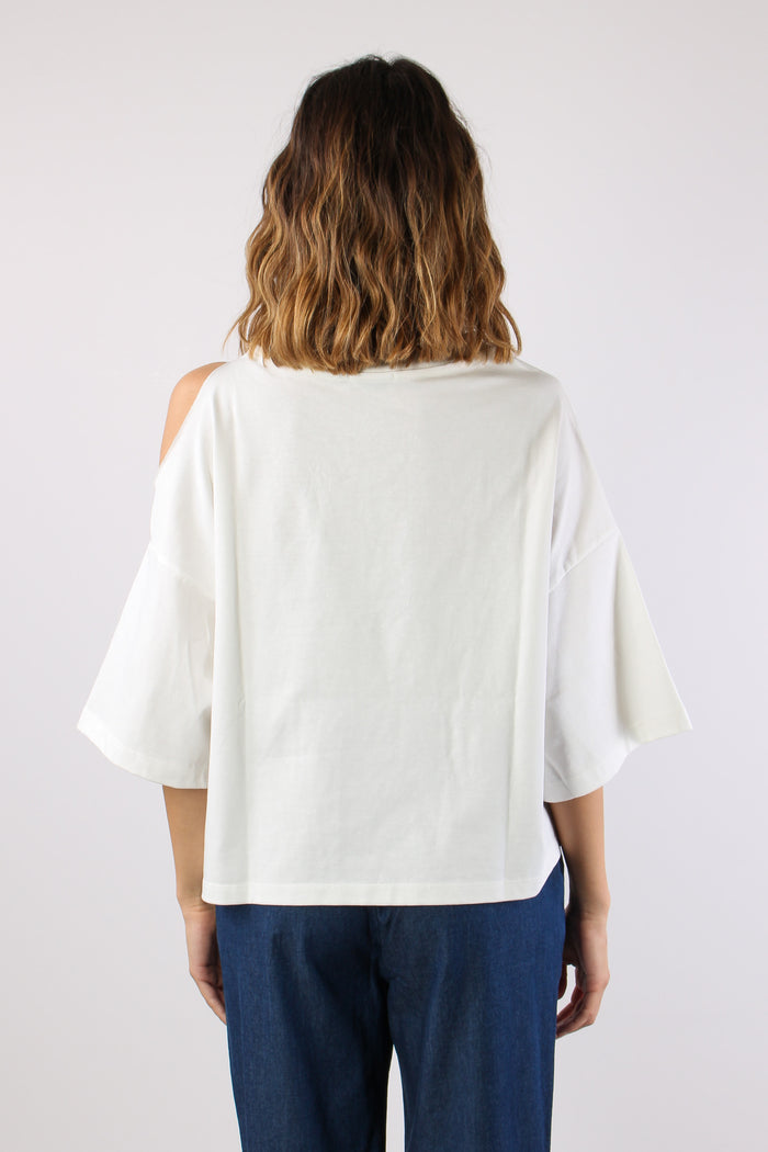 T-shirt Cut Out Panna-4