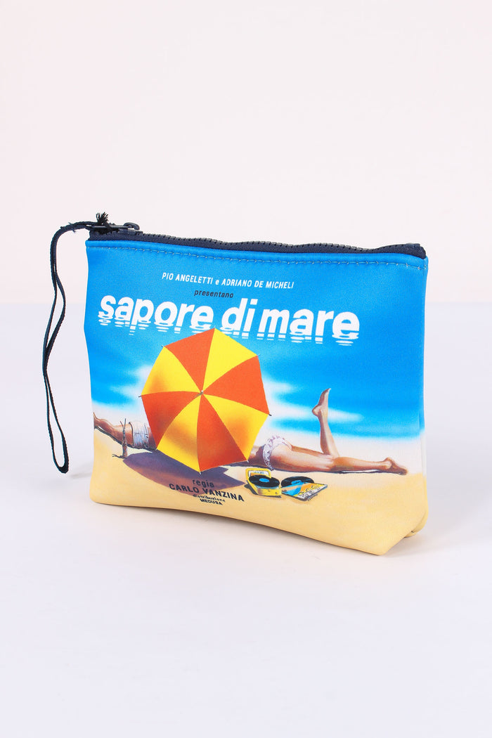 Aline Pochette Stampa Azzurro-4