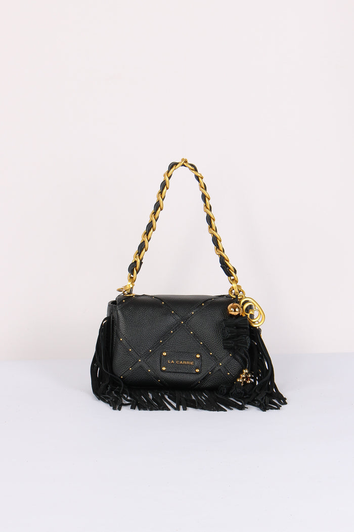 Tracollina Frange Inserto Borchie Black