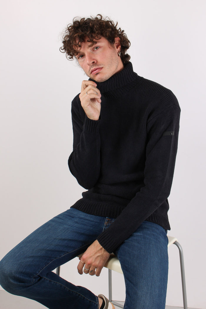 Maglia Collo Alto Black-2