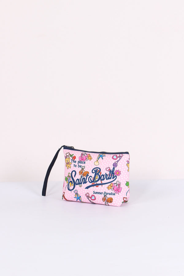 Aline Pochette Charms Rosa-2