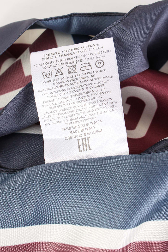 Foulard Bande Logo Blu Scuro-6