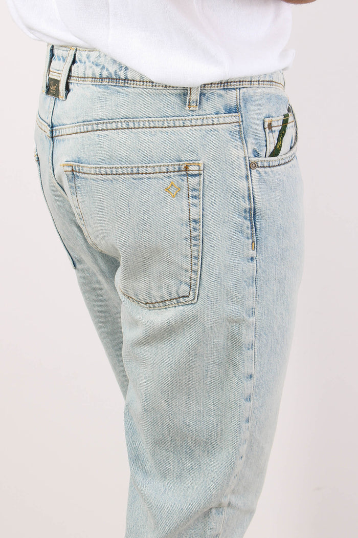 Denim Cropped Fondo Stretto Denim-6