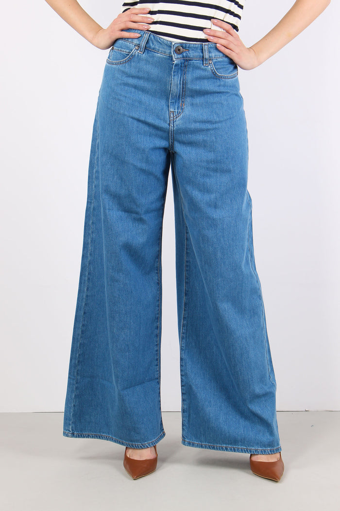 Wkdvega Denim Palazzo Indaco Medio-2