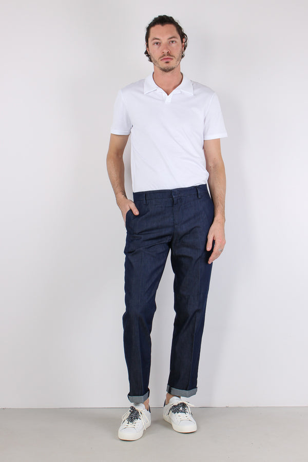 Gaubert Pantalone Effetto Denim Denim Scuro